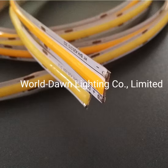 고품질 맞춤형 12V 24V 유연한 LED 로프 COB LED 스트립 조명