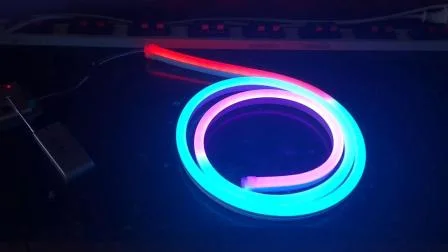 LED 네온 플렉스 IP65 크리스마스 장식 야외 조명 안티 UV RGB 리본 LED 튜브 메쉬 스트립 네온 로프 플렉스 스트립 빛
