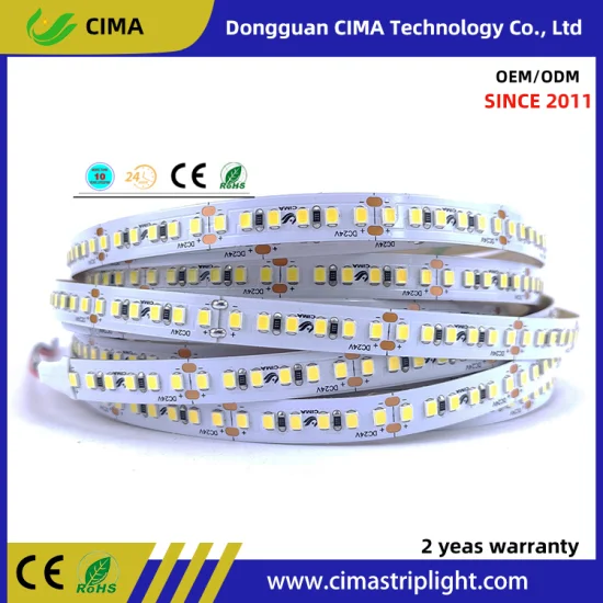공장 직접 판매 가장 인기 있는 유연한 LED 스트립 조명 SMD 5730 2835 5050 높은 CRI>90 16-18 lm 구리 프로필
