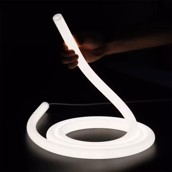 360 LED 유연한 네온 스트립 22/25/30/40mm 네온 스트립 유연한 네온 튜브 24V/12V/5V DC 360 학위 방출 라운드 실리콘 LED 네온 스트립 빛
